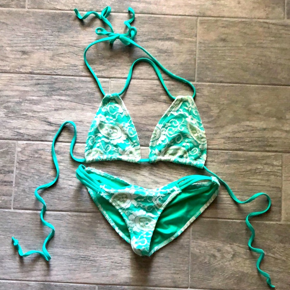 Sweet Treat Bikini with Lace overlay